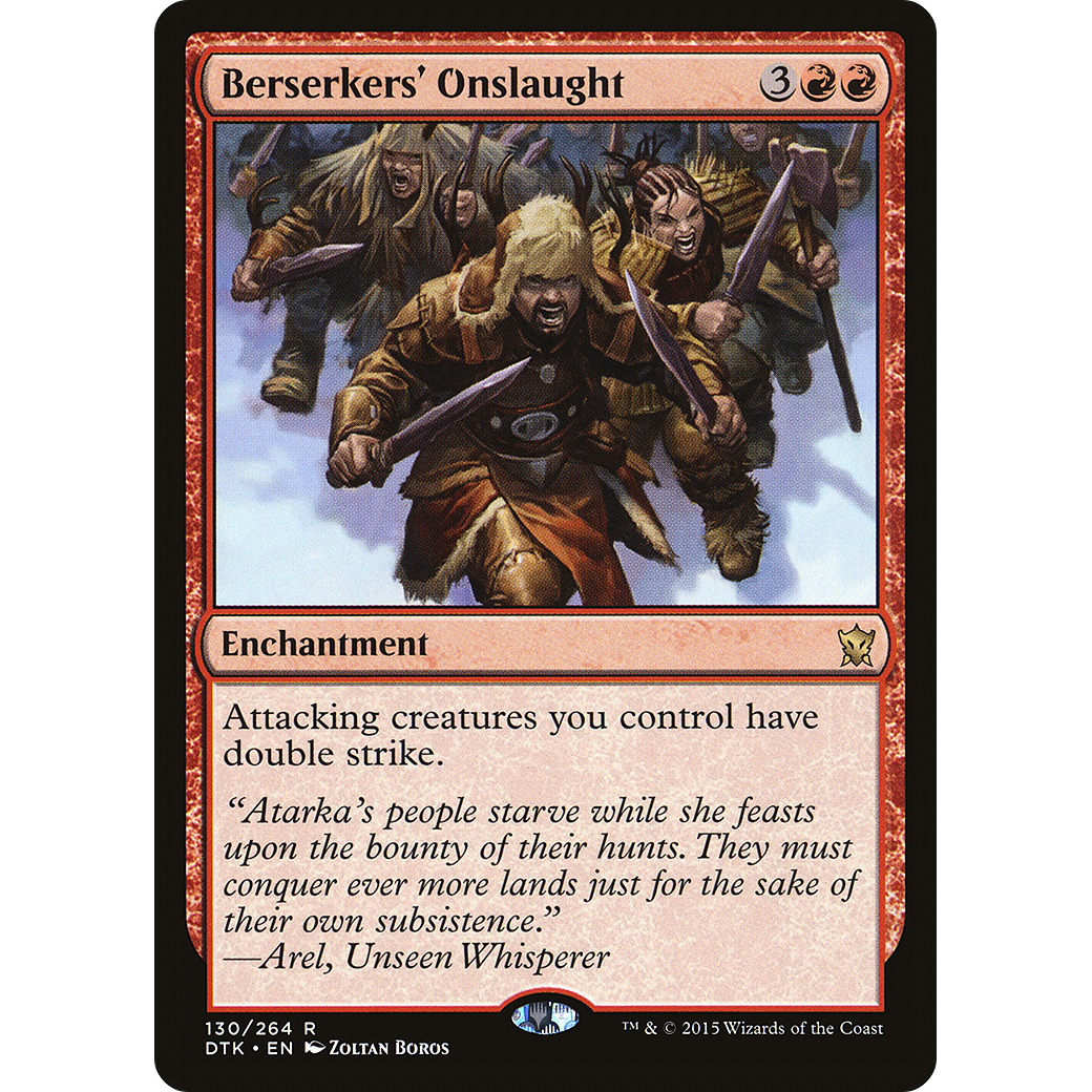 Berserkers' Onslaught (DTK-130) - Dragons of Tarkir Foil