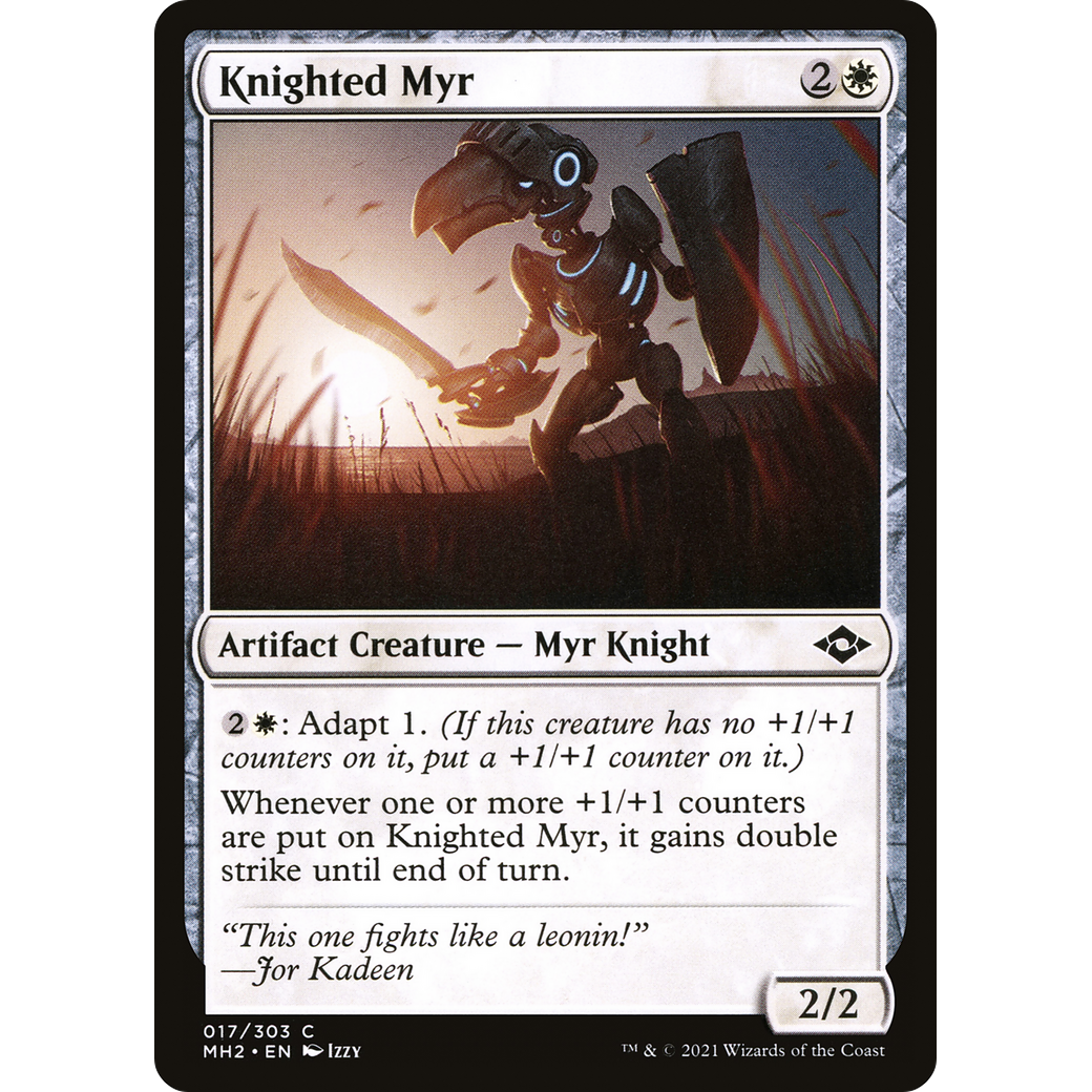 Knighted Myr (MH2-017) - Modern Horizons 2
