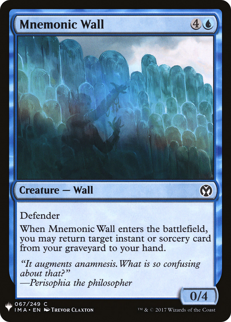 Mnemonic Wall (LIST-067) - The List