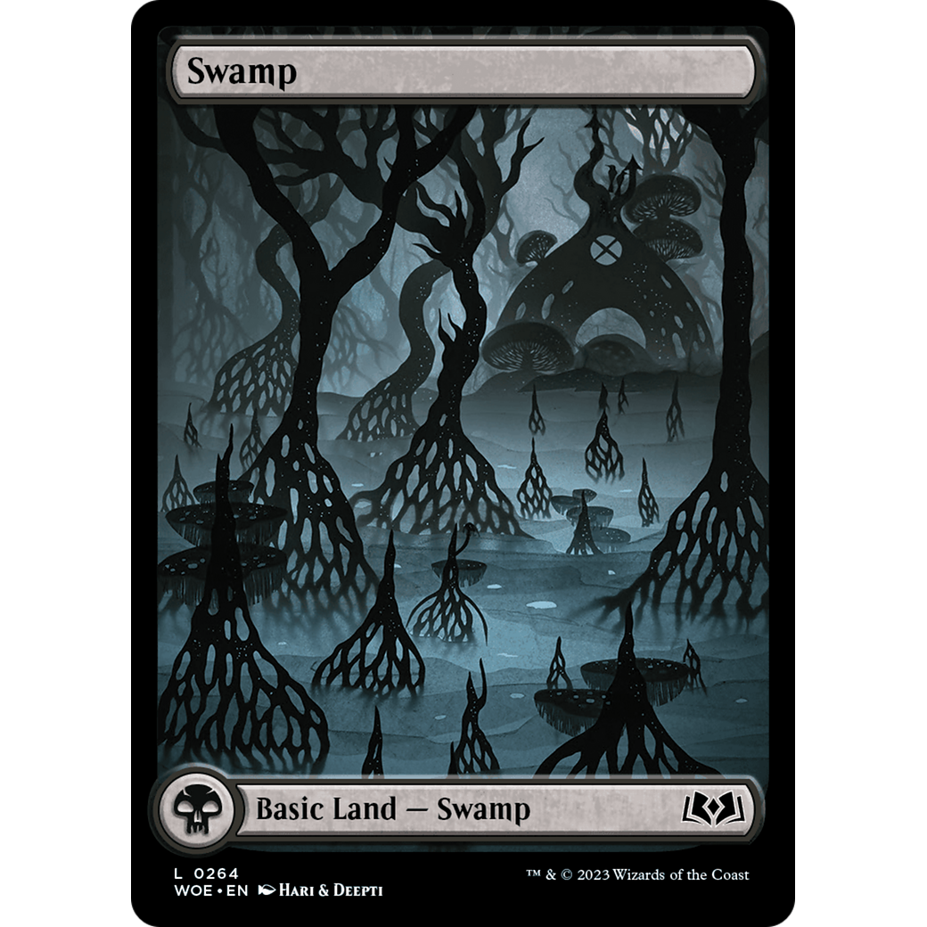 Swamp (WOE-264) - Wilds of Eldraine: (Full Art) Foil