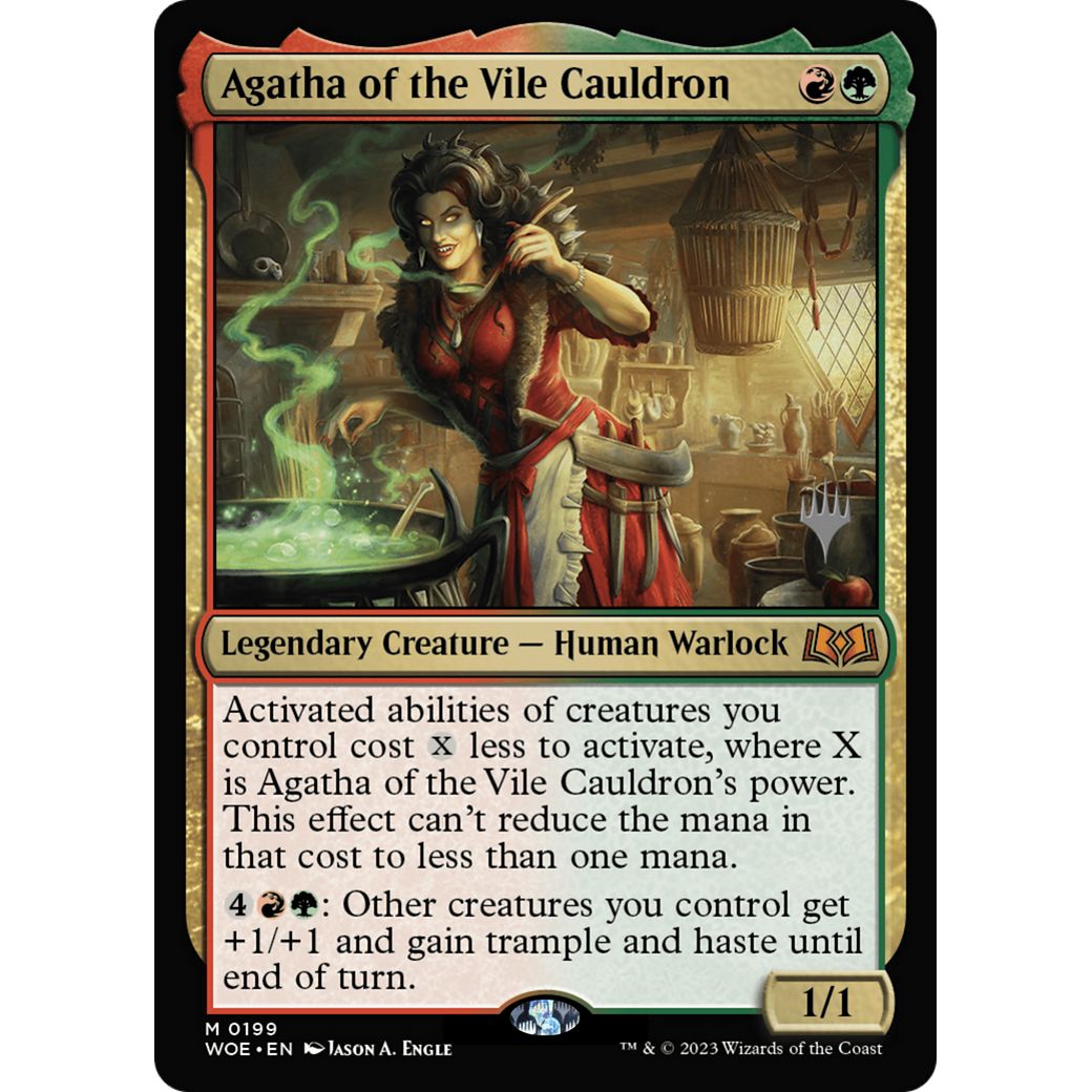 Agatha of the Vile Cauldron (PPWOE-199P) - Wilds of Eldraine Promos Foil