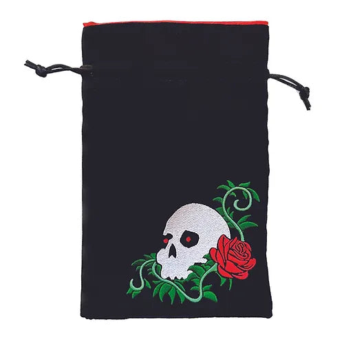 Skull & Rose Dice Bag