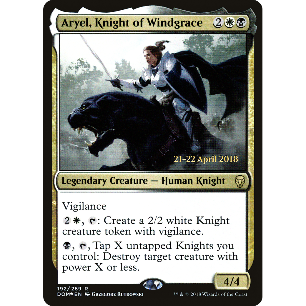 Aryel, Knight of Windgrace (PRE-192) - Dominaria Promos Foil
