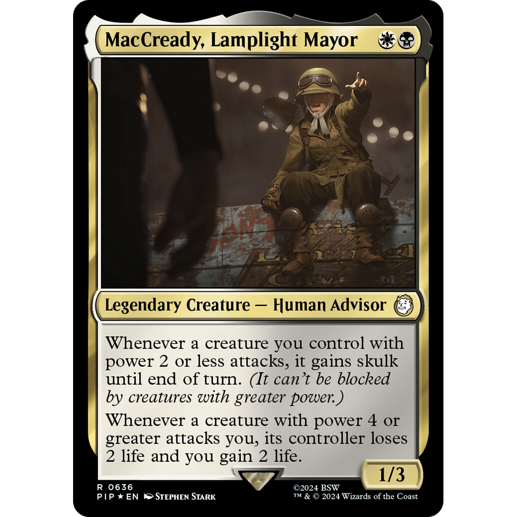 MacCready, Lamplight Mayor (PIP-636) - Fallout Foil