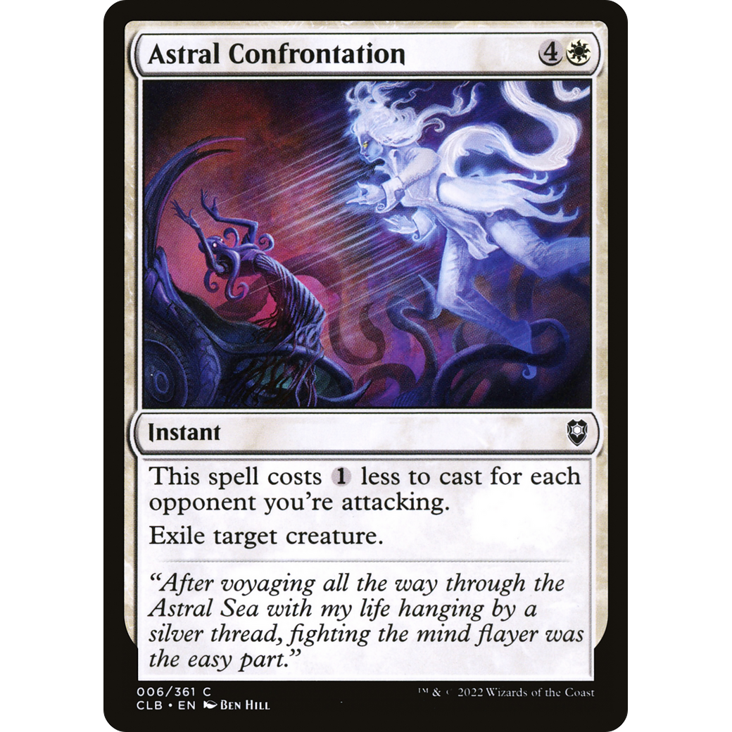 Astral Confrontation (CLB-006) - Commander Legends: Battle for Baldur's Gate Foil