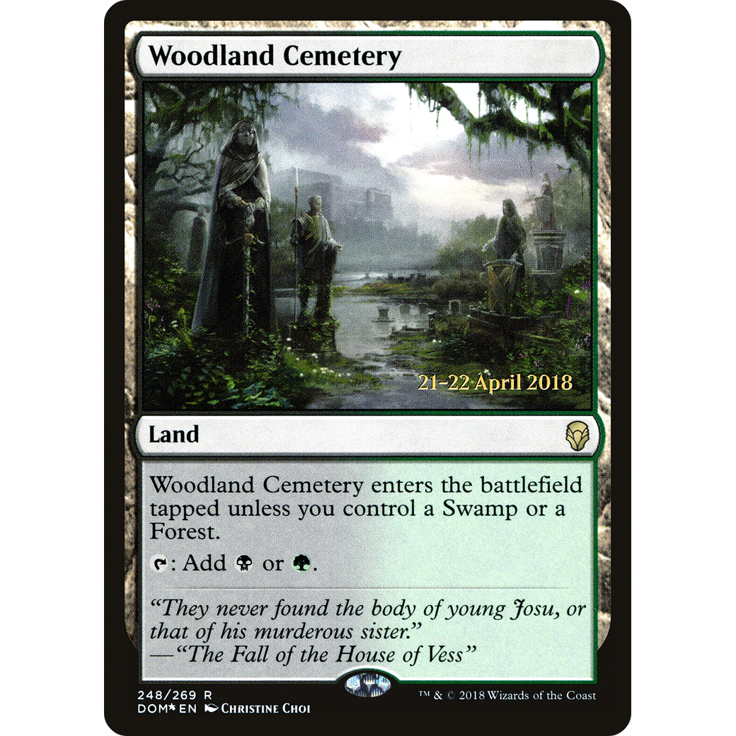 Woodland Cemetery (PRE-248) - Dominaria Promos Foil