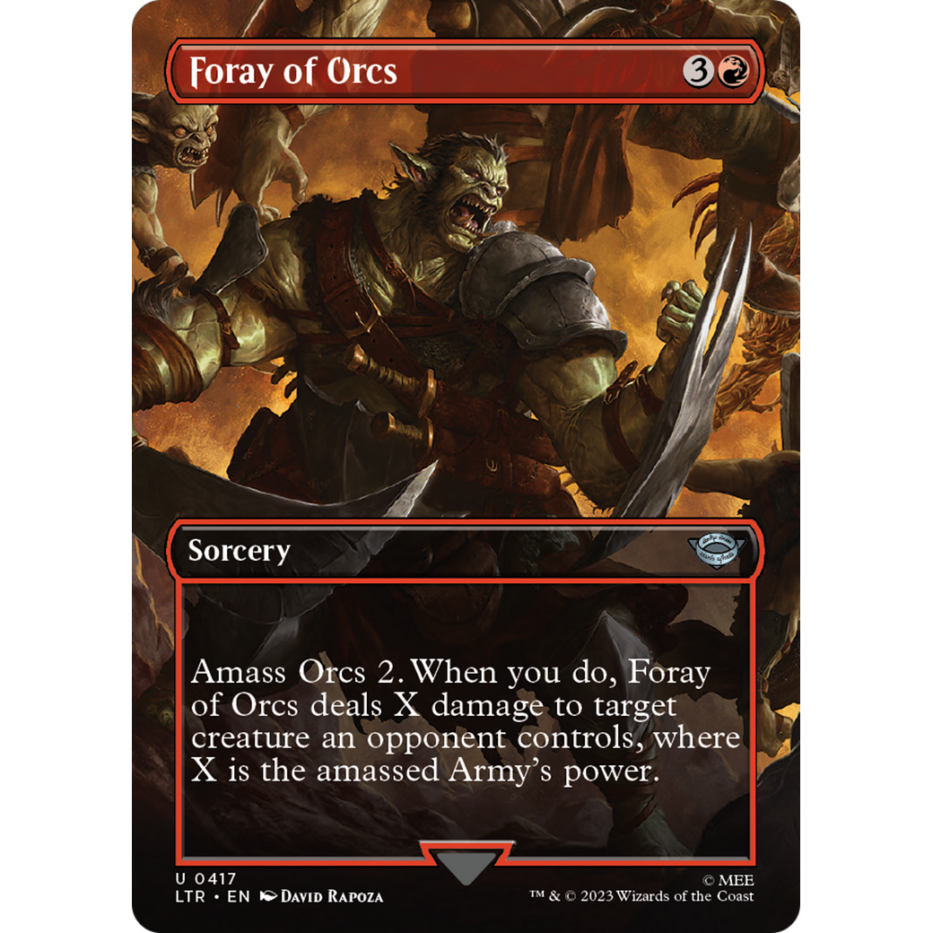 Foray of Orcs (LTR-417) - The Lord of the Rings: Tales of Middle-earth (Borderless) Foil