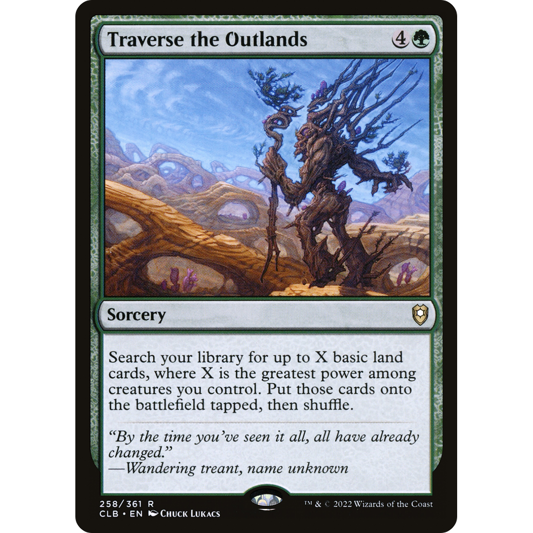 Traverse the Outlands (CLB-258) - Commander Legends: Battle for Baldur's Gate Foil