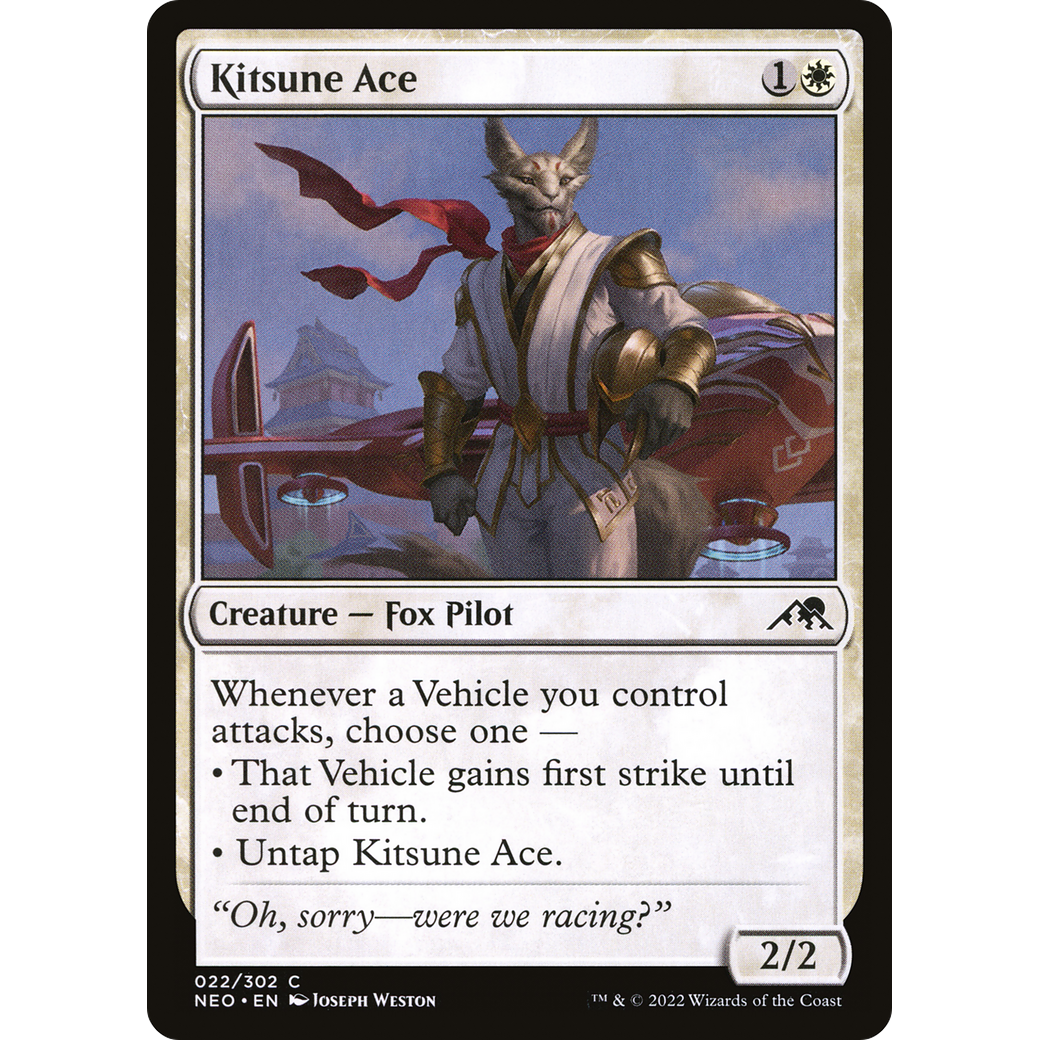 Kitsune Ace (NEO-022) - Kamigawa: Neon Dynasty Foil