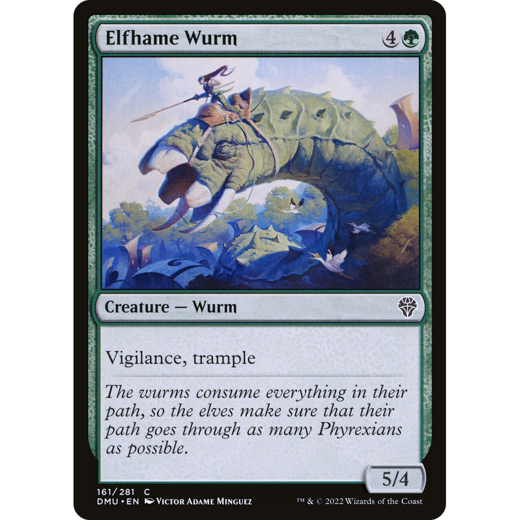 Elfhame Wurm (DMU-161) - Dominaria United Foil