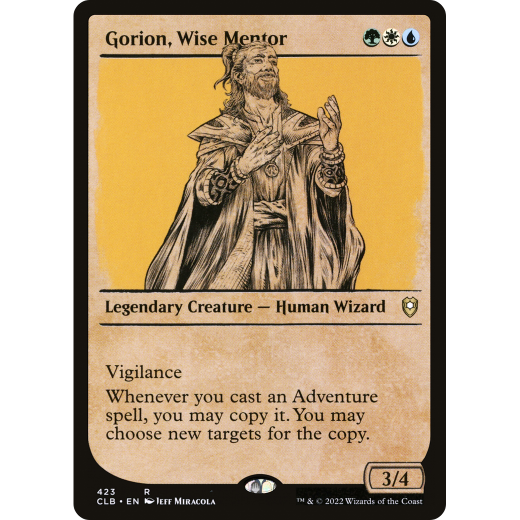 Gorion, Wise Mentor (CLB-423) - Commander Legends: Battle for Baldur's Gate: (Showcase) Foil