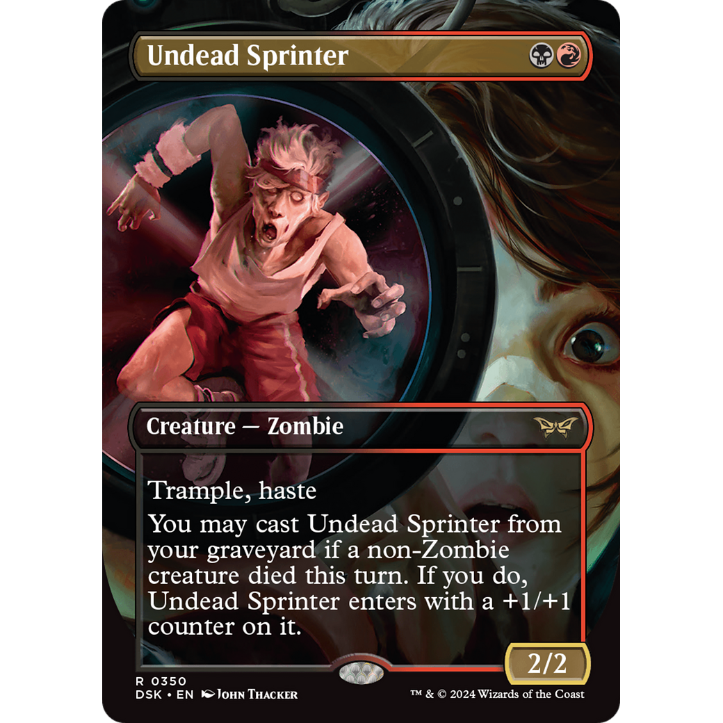Undead Sprinter (DSK-350) - Duskmourn: House of Horror (Borderless) Foil