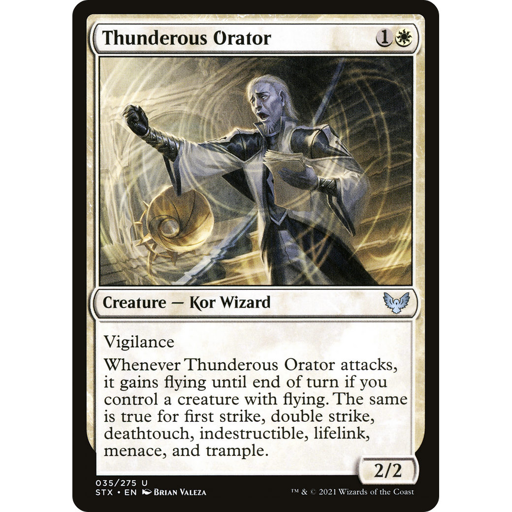 Thunderous Orator (STX-035) - Strixhaven: School of Mages Foil