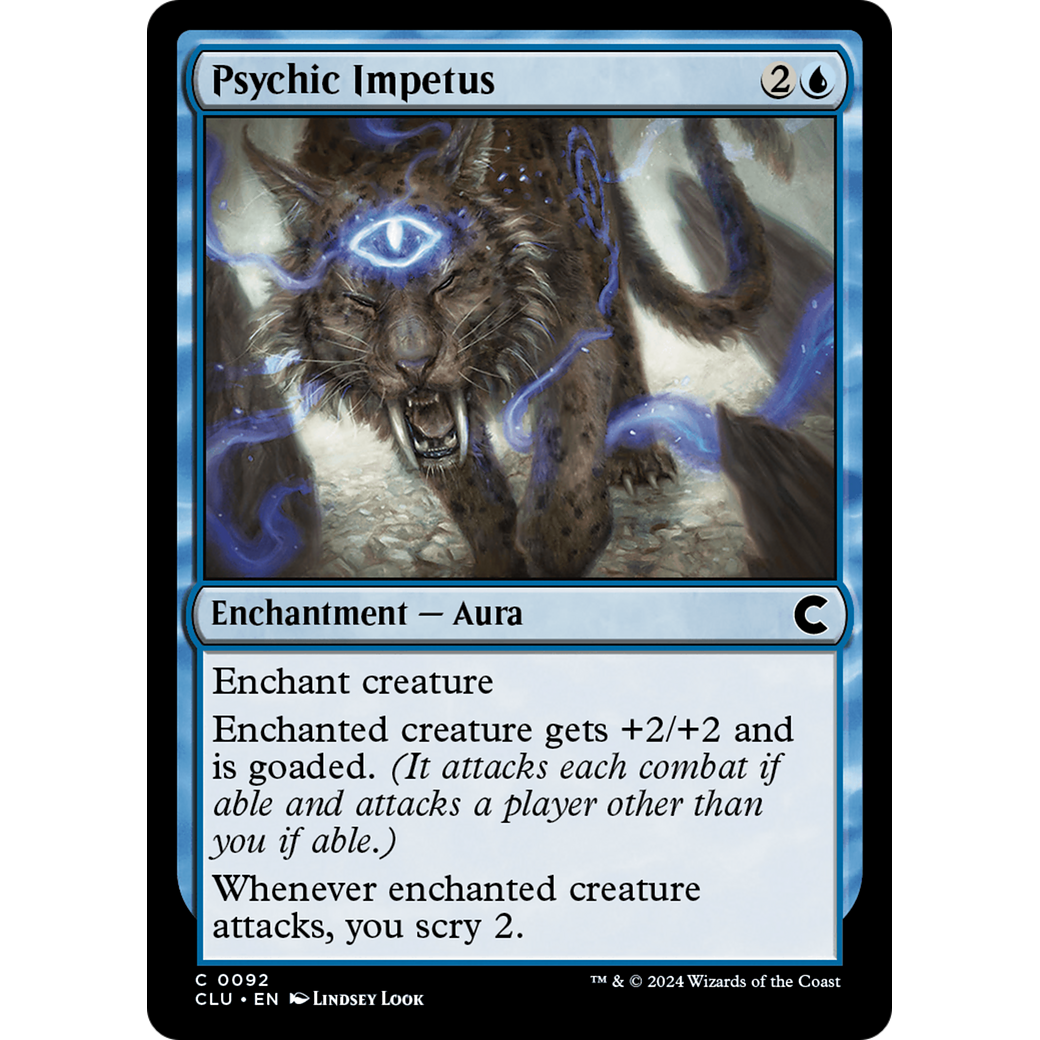 Psychic Impetus (CLU-092) - Ravnica: Clue Edition