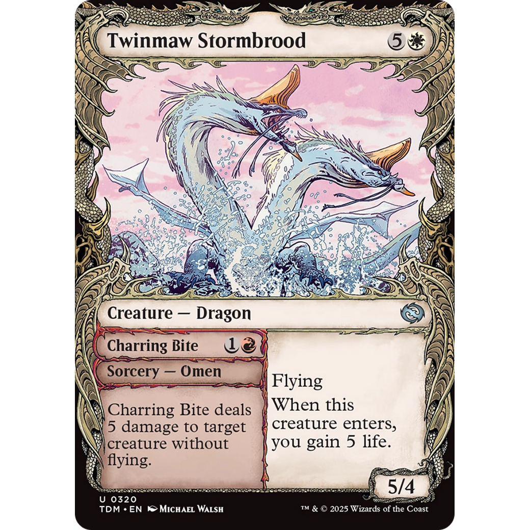 Twinmaw Stormbrood // Charring Bite (TDM-320) - Tarkir: Dragonstorm: (Showcase)