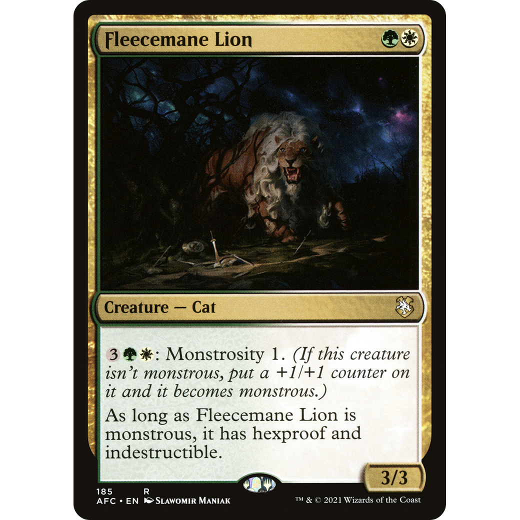 Fleecemane Lion (AFC-185) - Forgotten Realms Commander