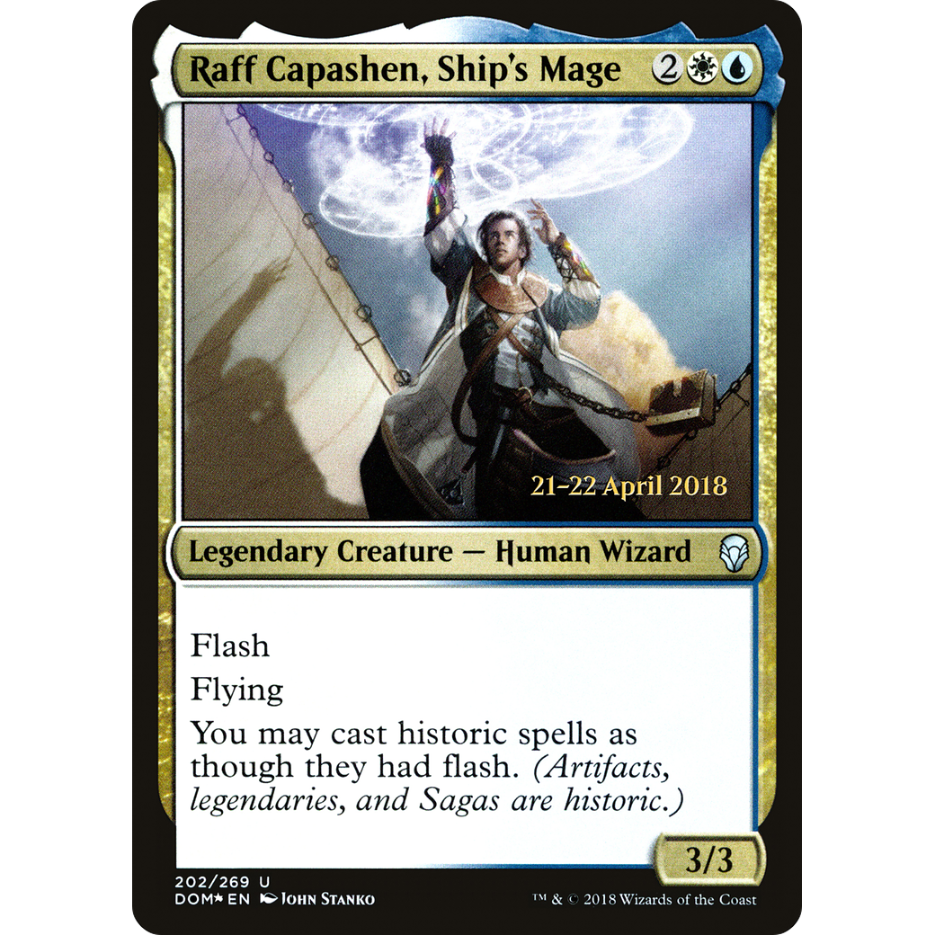 Raff Capashen, Ship's Mage (PRE-202) - Dominaria Promos Foil