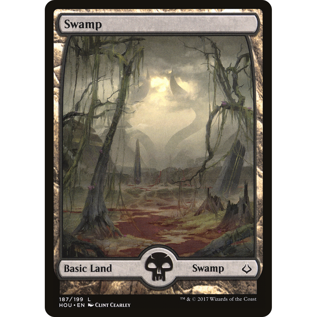 Swamp (187) - Full Art (HOU-187) - Hour of Devastation
