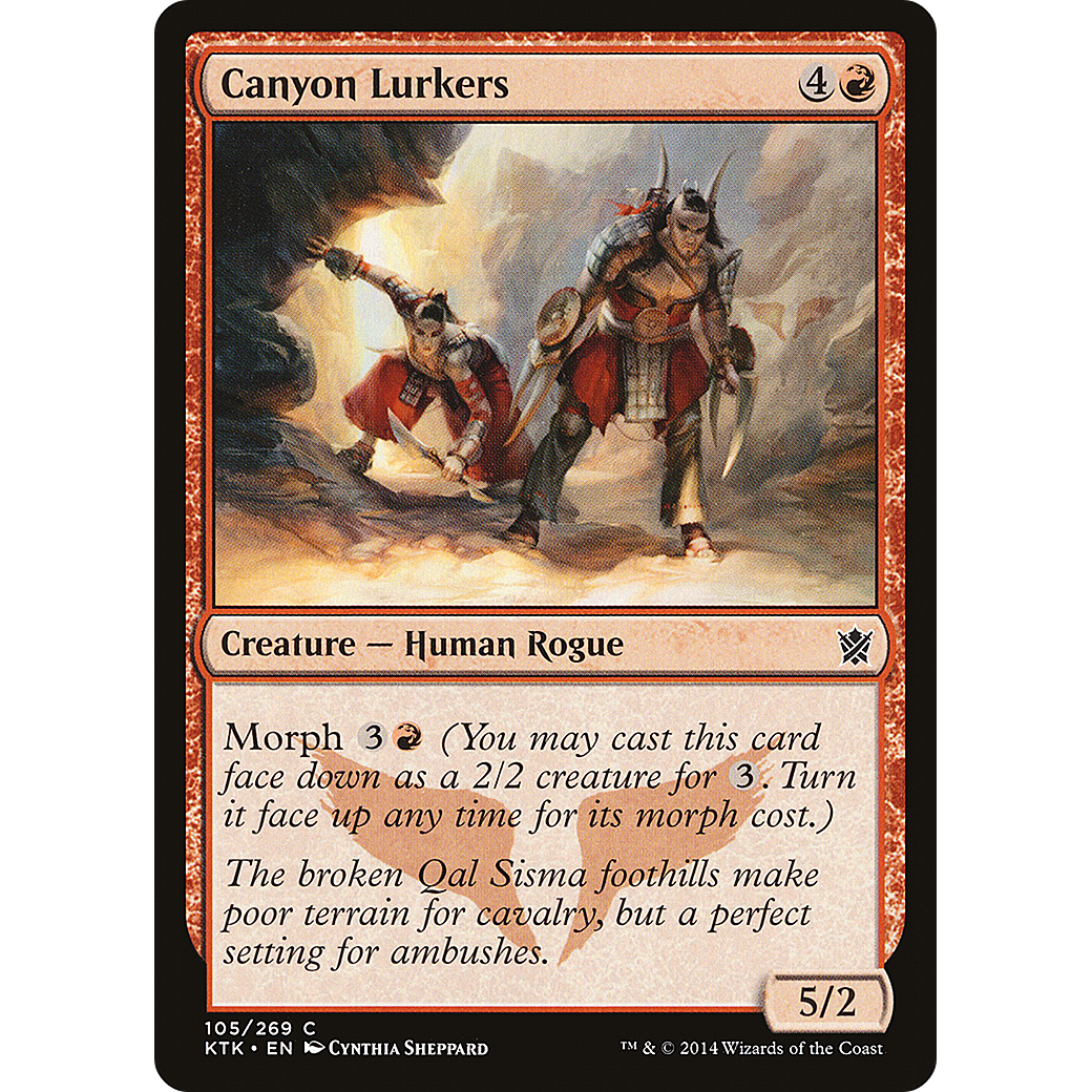 Canyon Lurkers (KTK-105) - Khans of Tarkir Foil