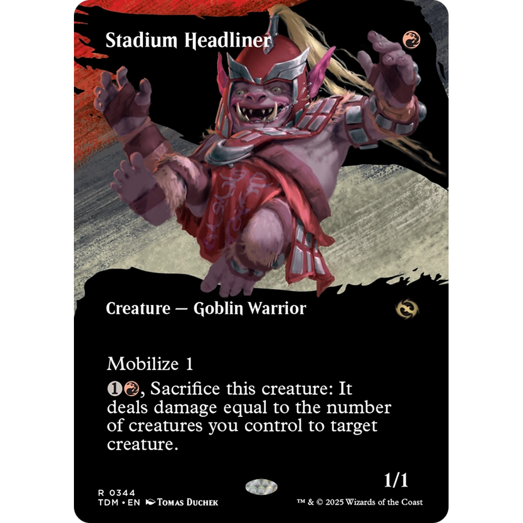 Stadium Headliner (TDM-344) - Tarkir: Dragonstorm: (Showcase) (Borderless)