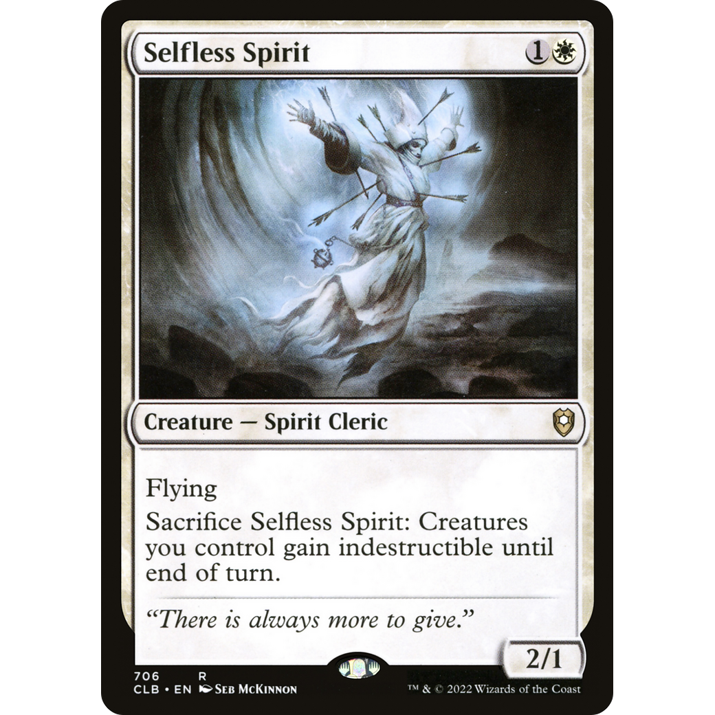 Selfless Spirit (CLB-706) - Commander Legends: Battle for Baldur's Gate