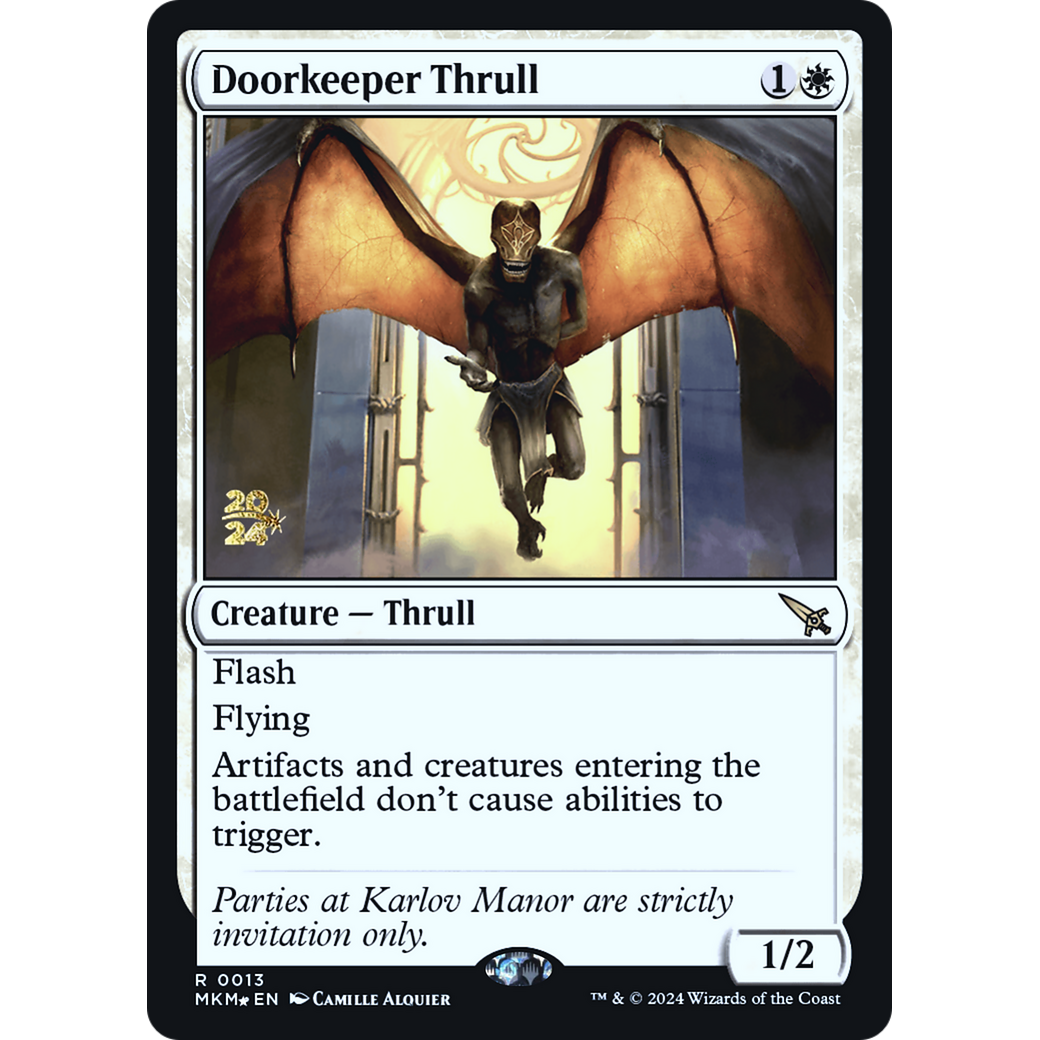 Doorkeeper Thrull (PRE-13S) - Murders at Karlov Manor Promos Foil
