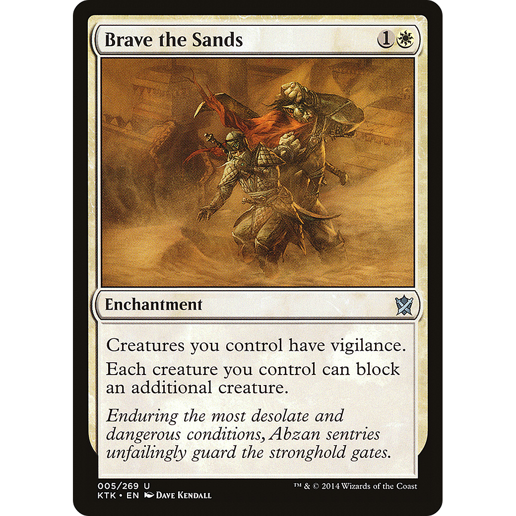 Brave the Sands (KTK-005) - Khans of Tarkir Foil