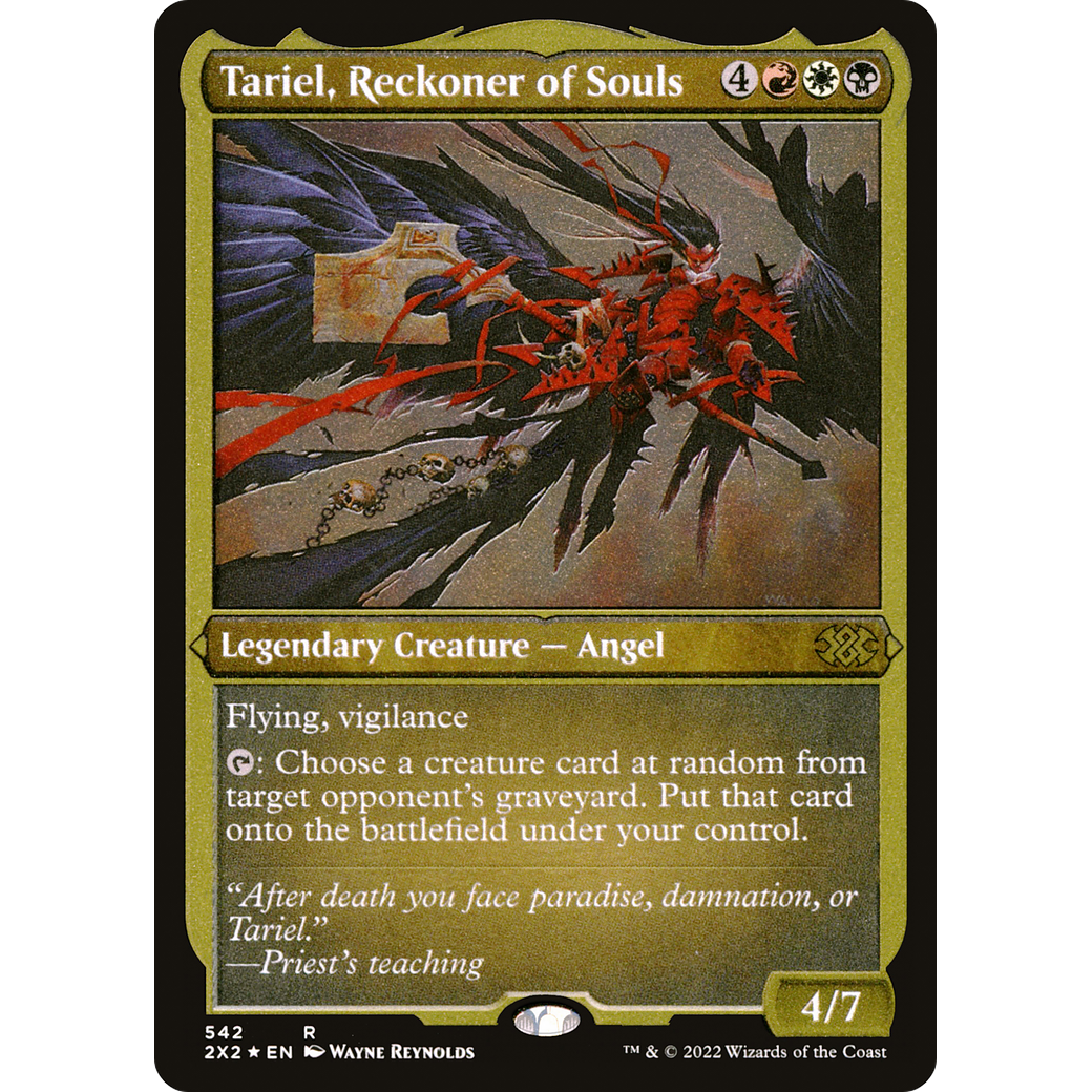 Tariel, Reckoner of Souls (Foil Etched) (2X2-542) - Double Masters 2022 Foil