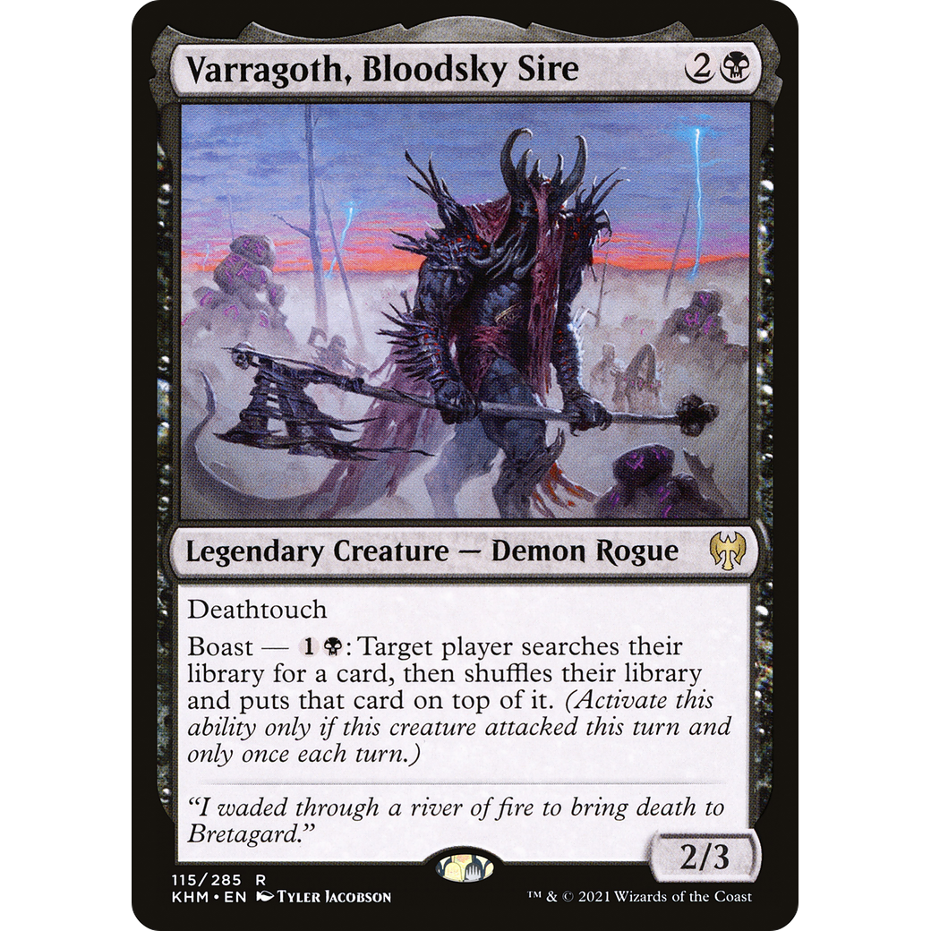 Varragoth, Bloodsky Sire (KHM-115) - Kaldheim Foil