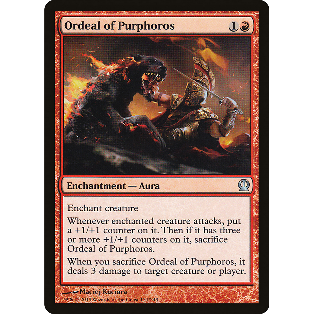 Ordeal of Purphoros (THS-131) - Theros Foil