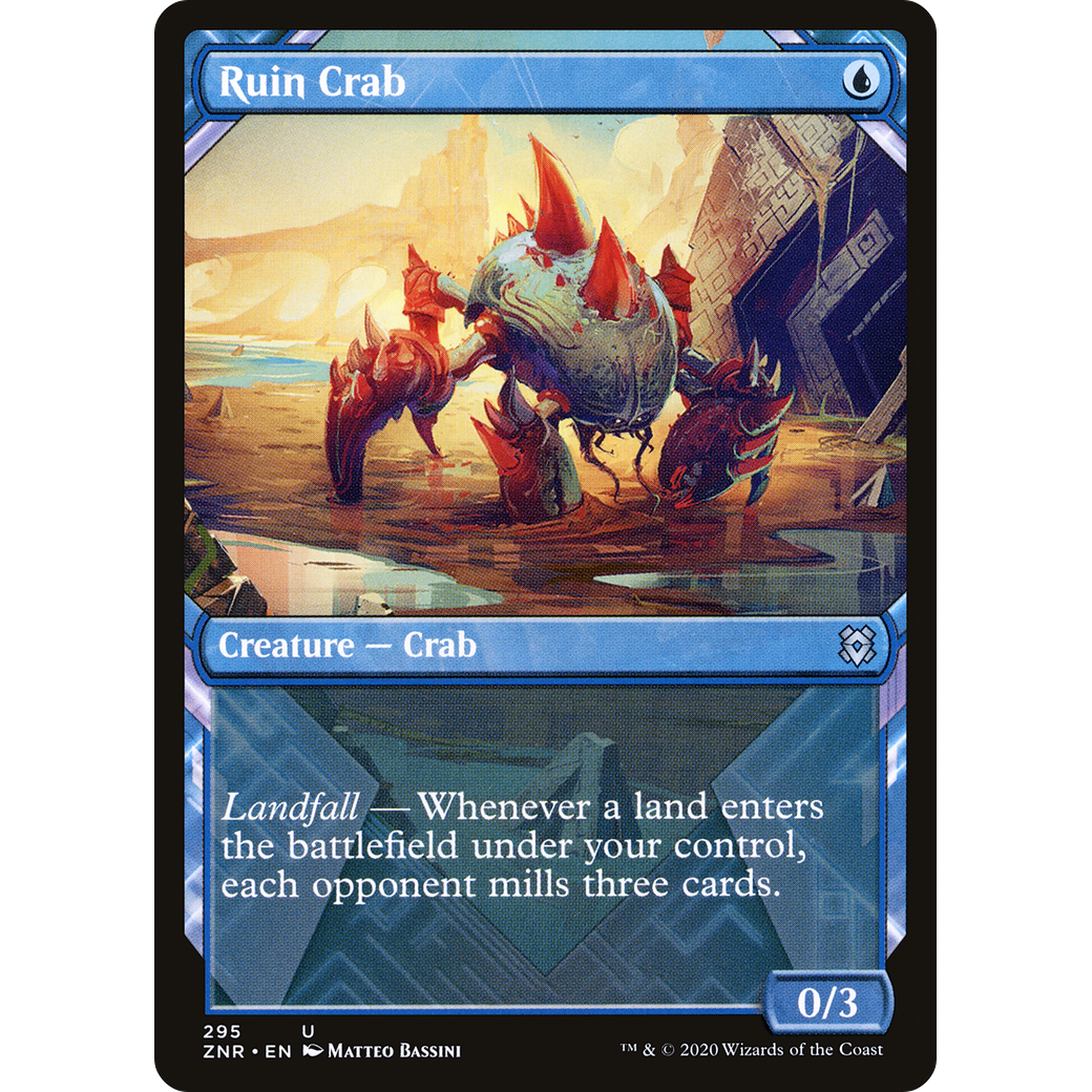 Ruin Crab (Showcase) (ZNR-295) - Zendikar Rising: (Showcase) Foil
