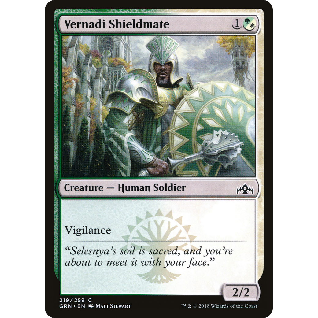 Vernadi Shieldmate (GRN-219) - Guilds of Ravnica Foil