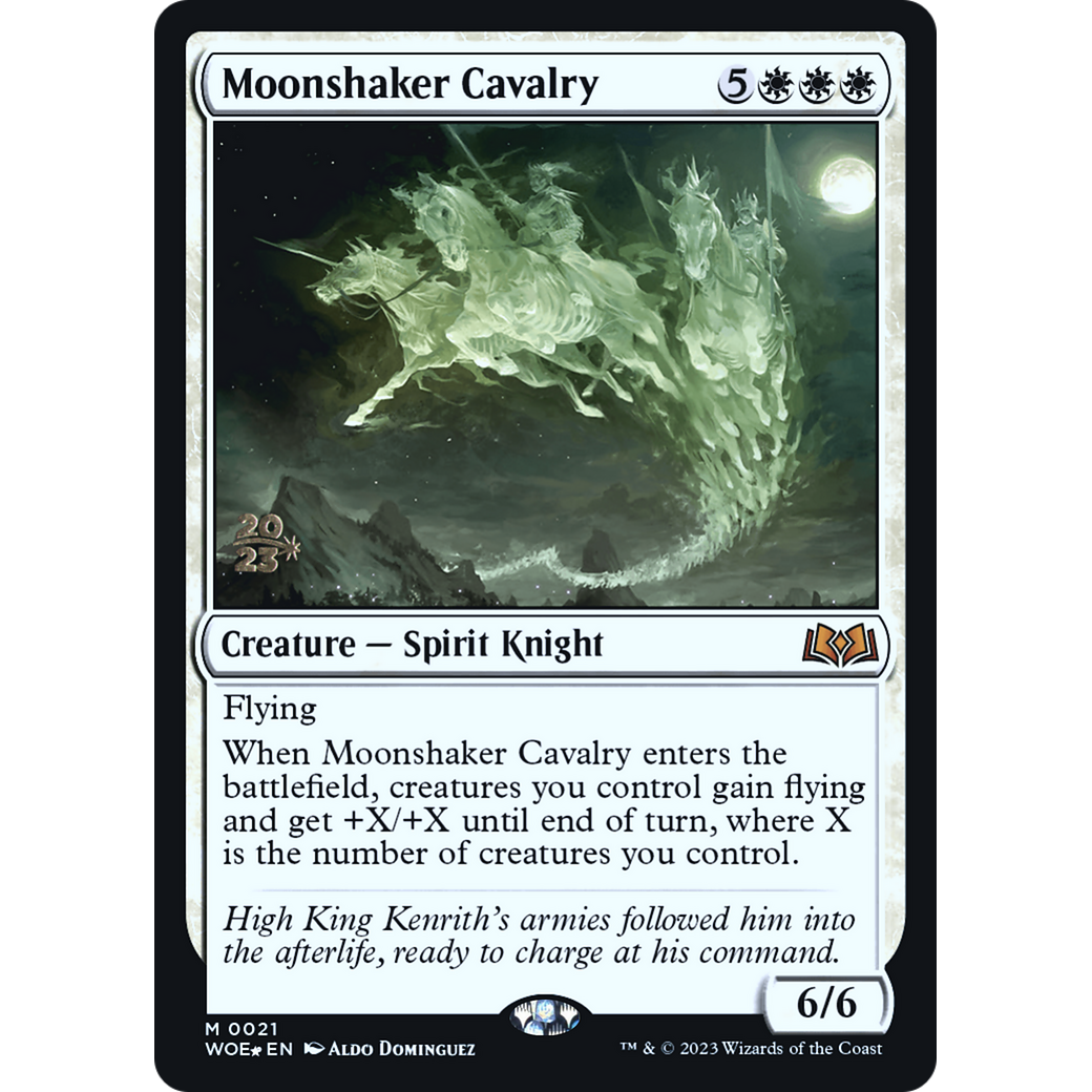 Moonshaker Cavalry (PRE-21S) - Wilds of Eldraine Promos Foil