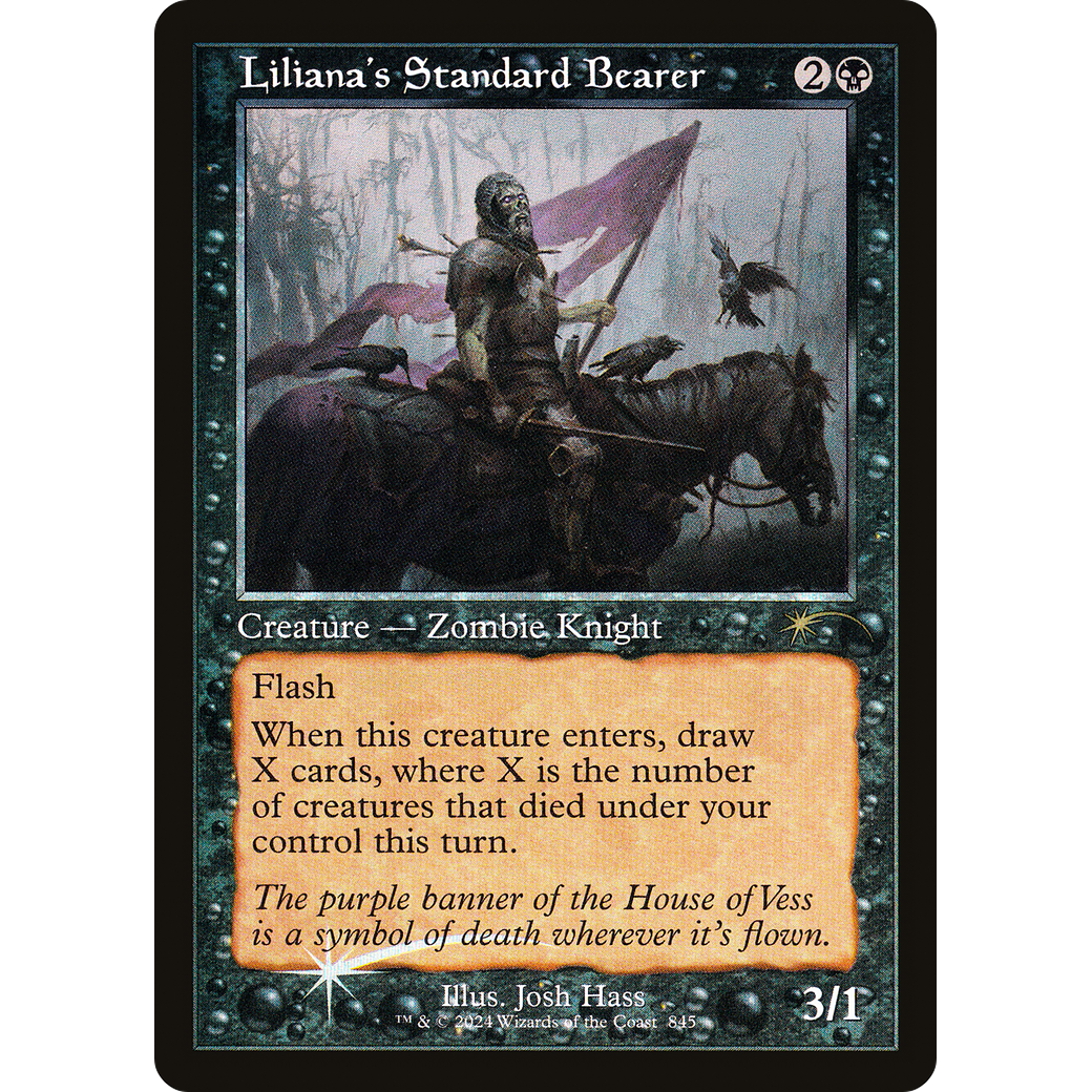 Liliana's Standard Bearer (Retro Frame) (SLD-845) - Secret Lair Drop Foil