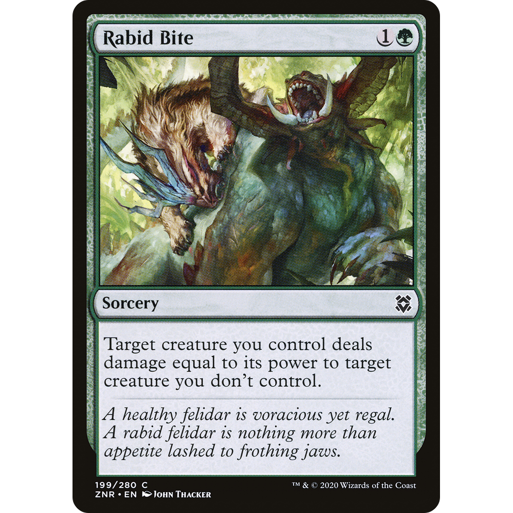 Rabid Bite (ZNR-199) - Zendikar Rising Foil