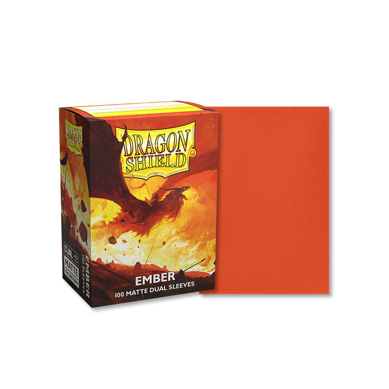 Dragon Shield Dual Sleeves 100ct: Ember Matte