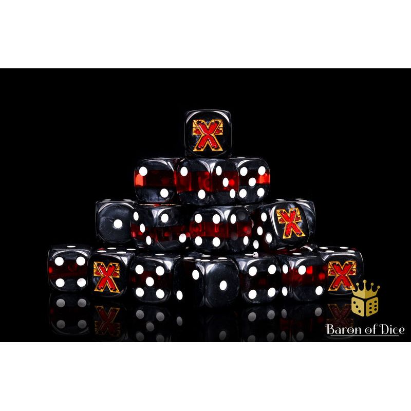 Baron of Dice: Exhalted Round Wargaming D6 Set 25c