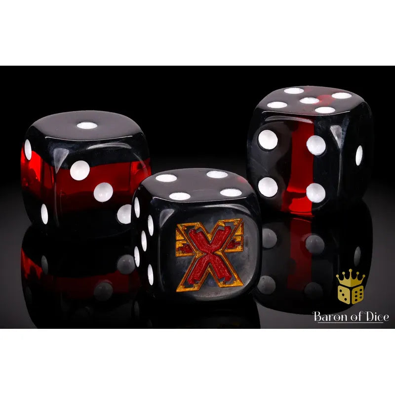 Baron of Dice: Exhalted Round Wargaming D6 Set 25c