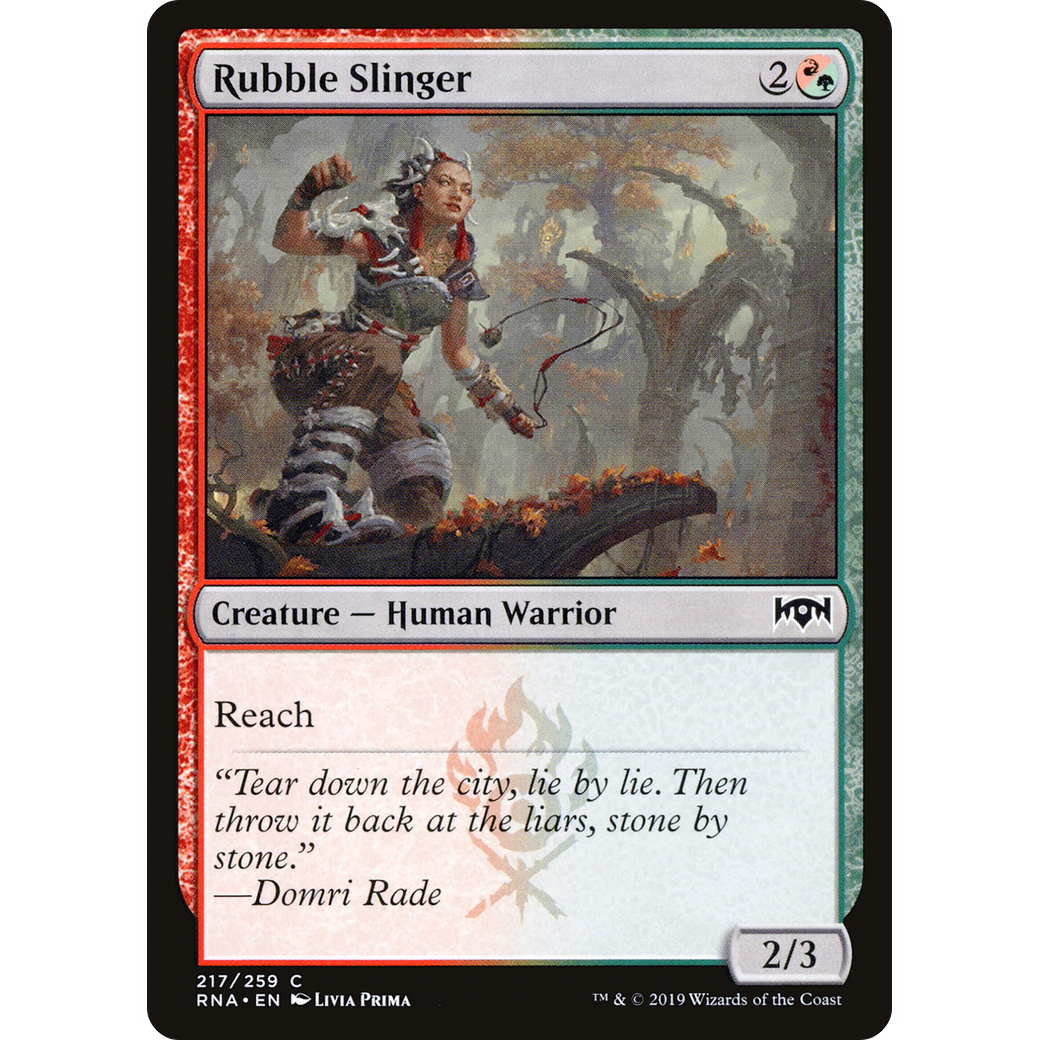 Rubble Slinger (RNA-217) - Ravnica Allegiance Foil