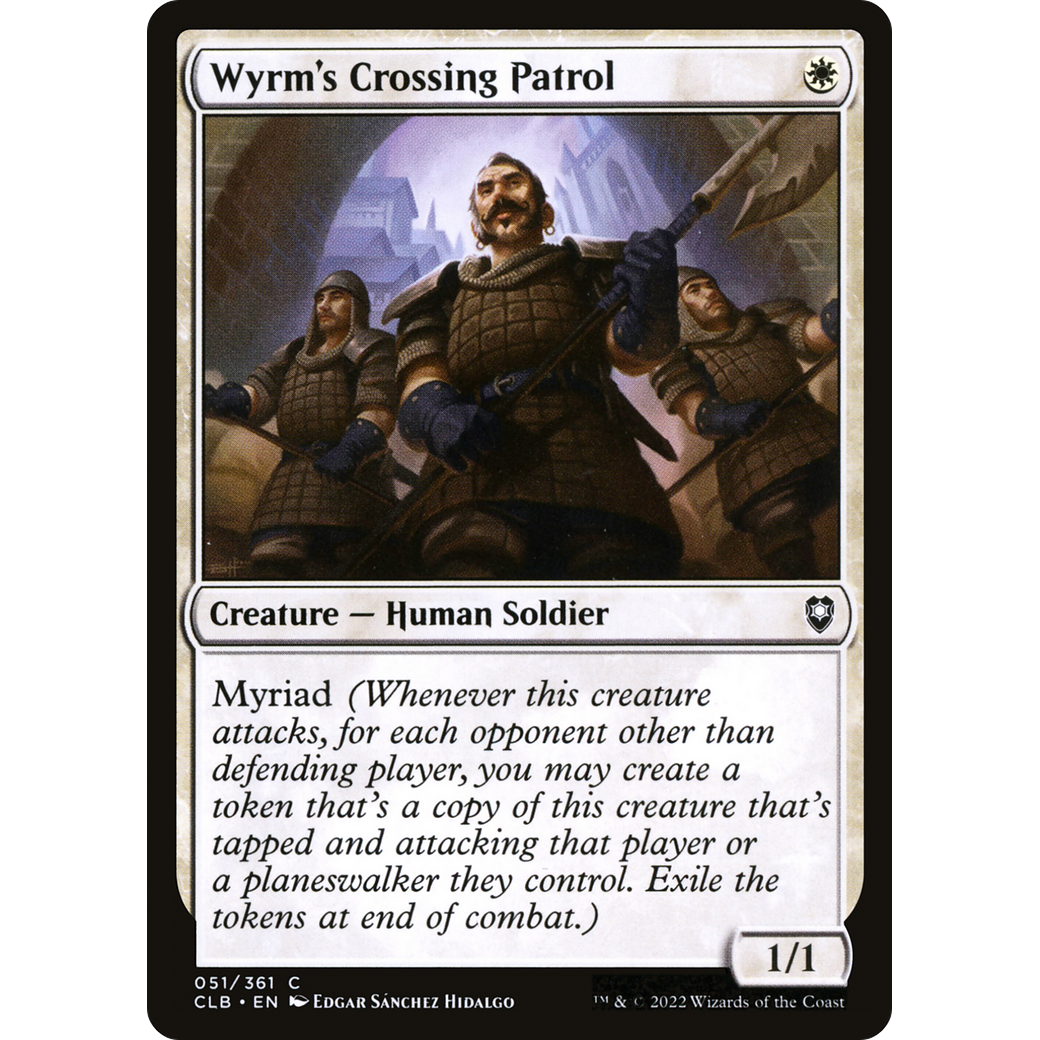 Wyrm's Crossing Patrol (CLB-051) - Commander Legends: Battle for Baldur's Gate Foil