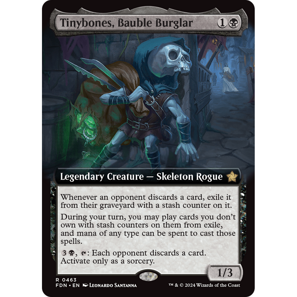Tinybones, Bauble Burglar (FDN-463) - Foundations: (Extended Art) Foil