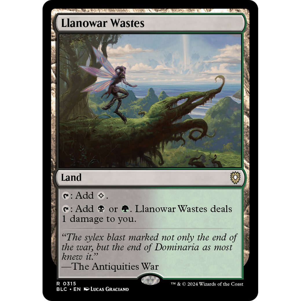 Llanowar Wastes (BLC-315) - Bloomburrow Commander