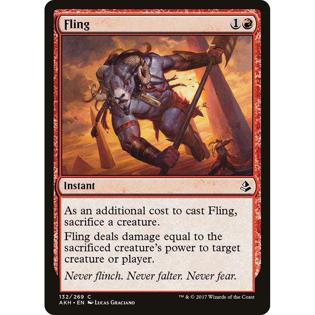 Fling (AKH-132) - Amonkhet Foil