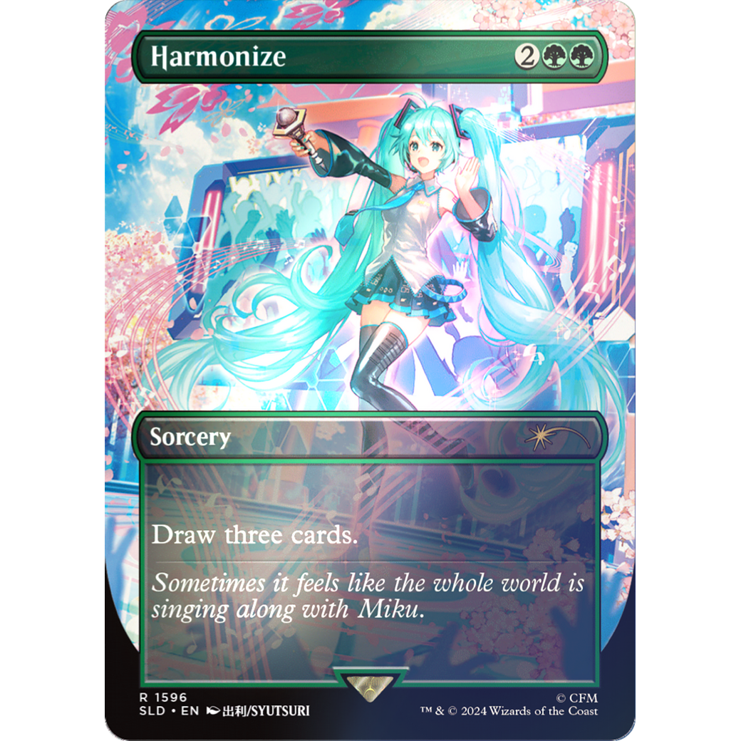 Harmonize (1596) (Rainbow Foil) (SLD-1596) - Secret Lair Drop (Borderless) Foil
