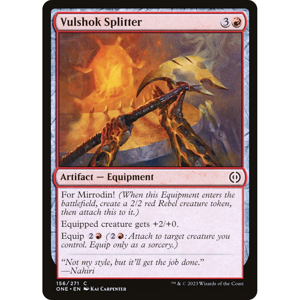 Vulshok Splitter (ONE-156) - Phyrexia: All Will Be One Foil