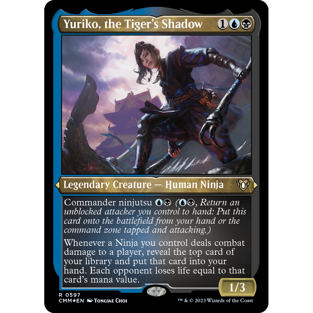Yuriko, the Tiger's Shadow (CMM-597) - Commander Masters Etched Foil