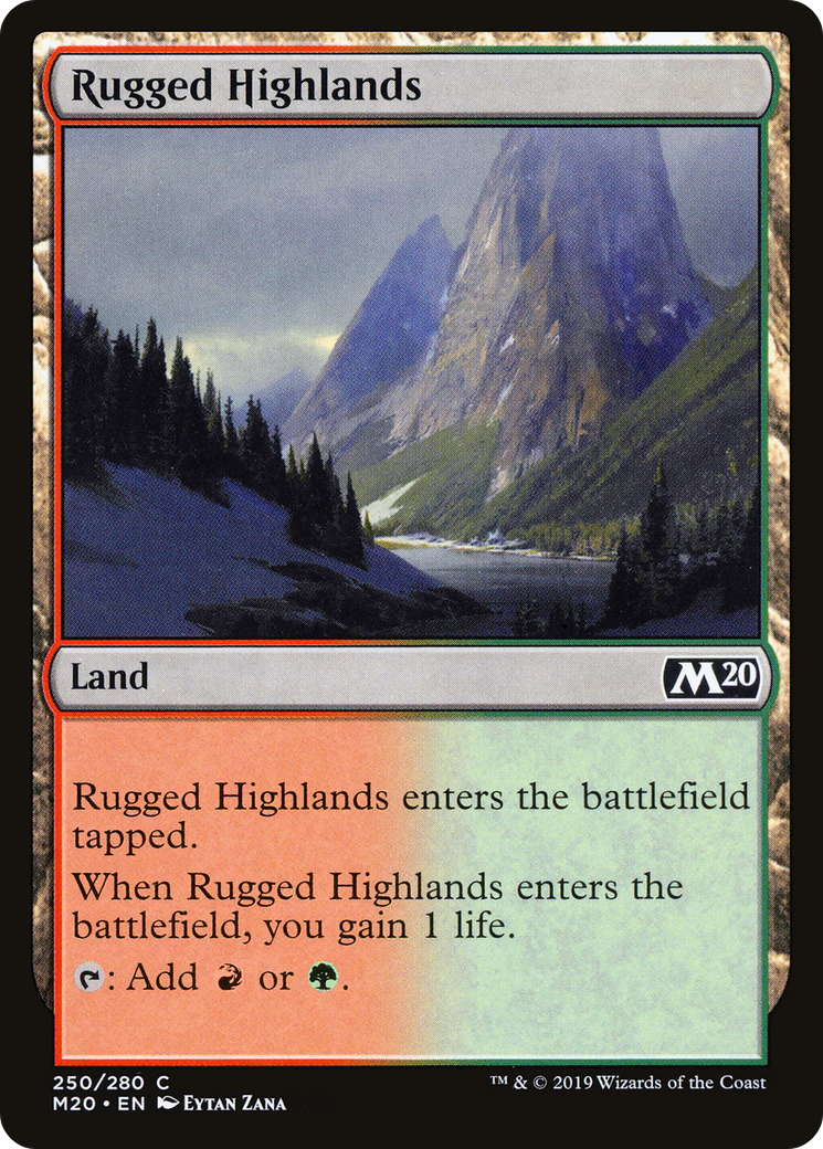 Rugged Highlands (M20-250) - Core Set 2020 Foil