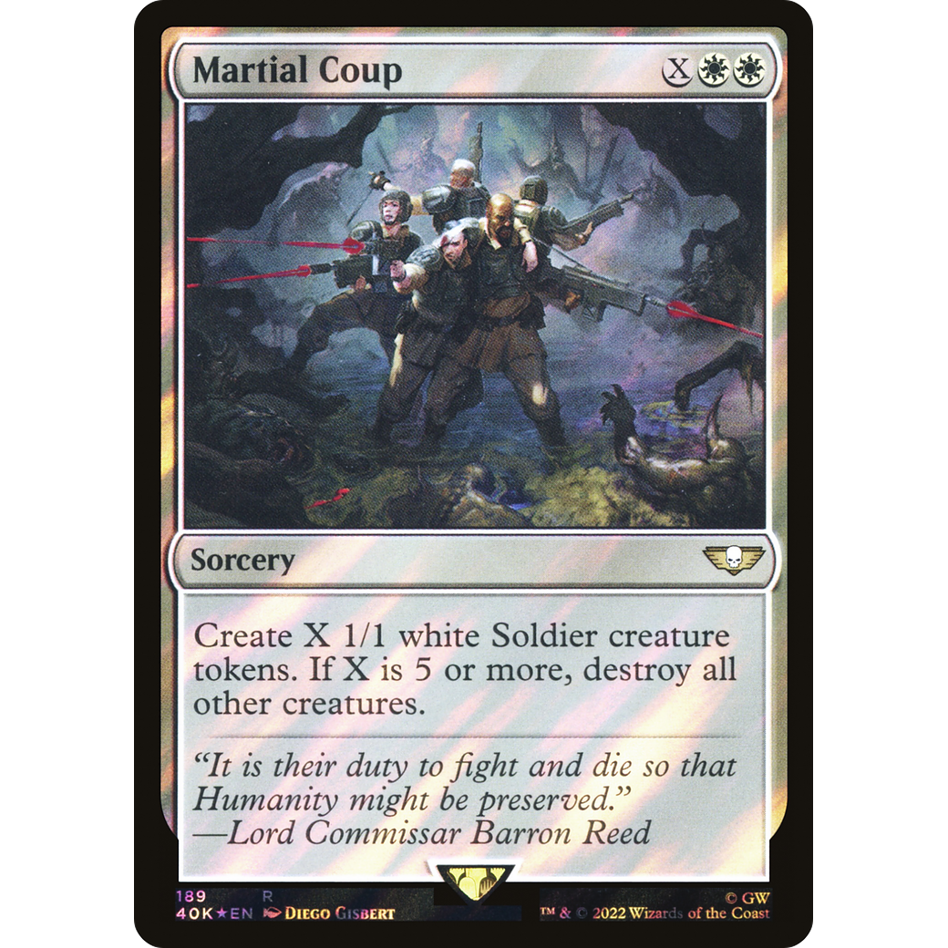 Martial Coup (40K-189) - Warhammer 40,000 Commander Foil