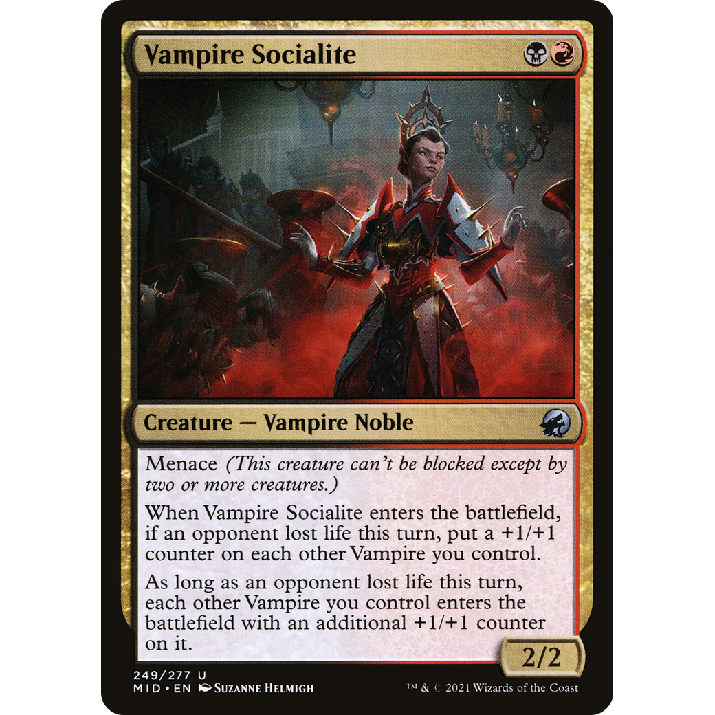 Vampire Socialite (MID-249) - Innistrad: Midnight Hunt Foil