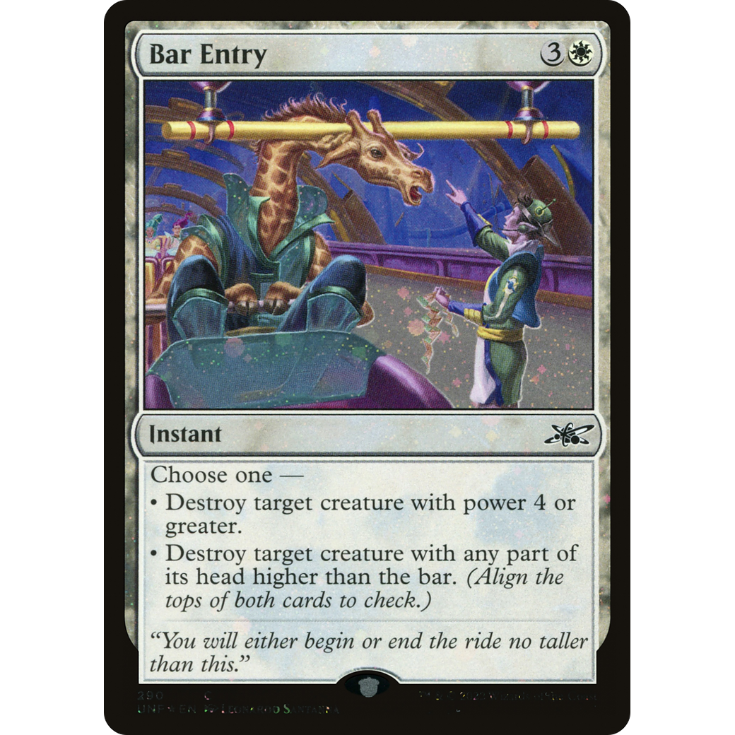 Bar Entry (Galaxy Foil) (UNF-290) - Unfinity Foil